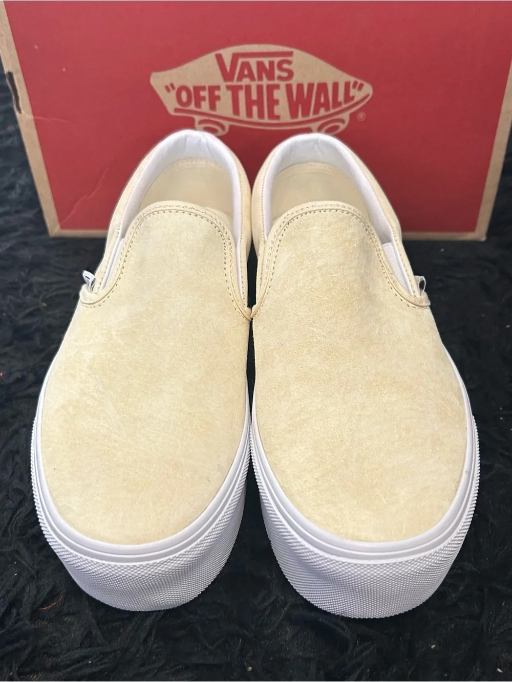 VANS Stackform platform suede slip on shoes sneakers women’s 9 new